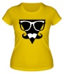 Женская футболка «Moustache Triangle» - Фото 1