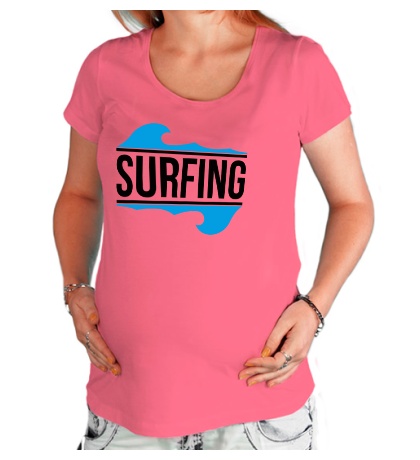 Футболка для беременной Surfing
