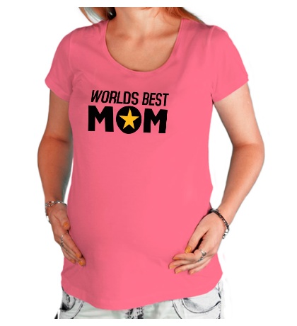 Футболка для беременной «Worlds Best Mom»