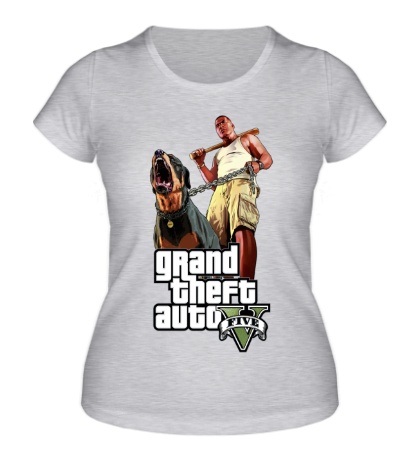 Женская футболка GTA 5: Dog & Man