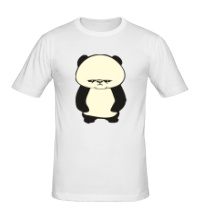 Мужская футболка Угрюмая панда, свет