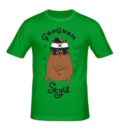 Мужская футболка «Gangnam Cat»