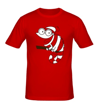 Мужская футболка «Веселый хамелеон»