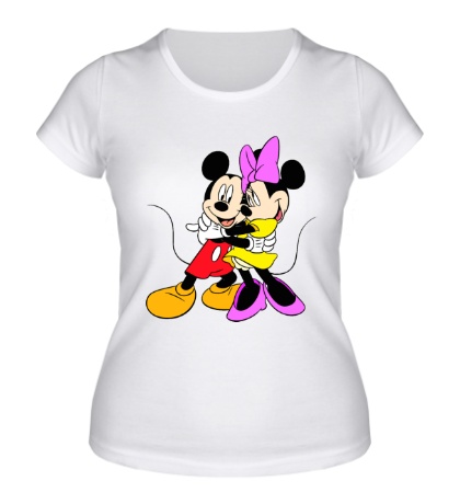Женская футболка «Микки и Минни»