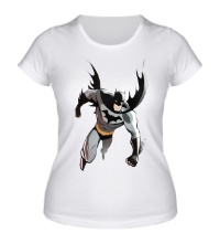Женская футболка Летящий Бэтмен
