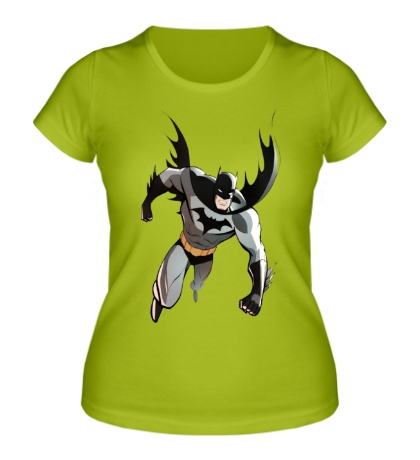 Женская футболка Летящий Бэтмен