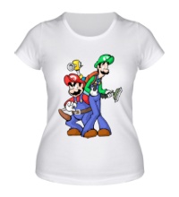 Женская футболка Марио и Луиджи