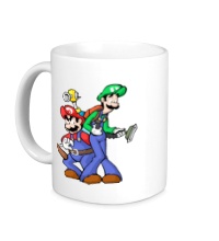 Керамическая кружка Марио и Луиджи