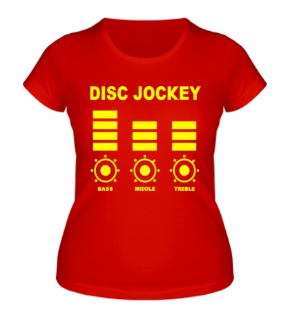 Женская футболка Disc Jockey