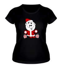Женская футболка Дед мороз с подарками