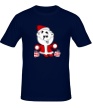 Мужская футболка «Дед мороз с подарками» - Фото 1