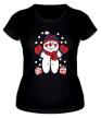 Женская футболка «Снеговик с подарками» - Фото 1