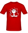 Мужская футболка «Дед мороз в снегу» - Фото 1
