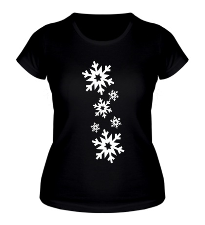 Женская футболка «Славные снежинки»