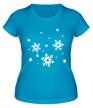 Женская футболка «Снег идет» - Фото 1