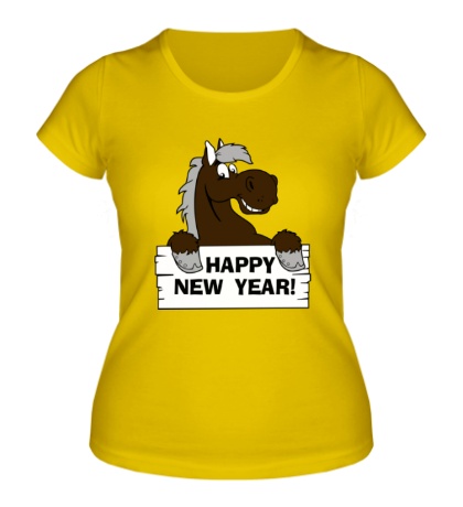 Женская футболка «Лошадиный Новый год»