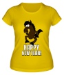 Женская футболка «Лошадь поздравляет» - Фото 1