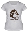 Женская футболка «Совенок в очках» - Фото 1