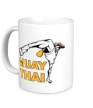 Керамическая кружка «Muay Thai Low Kick» - Фото 1