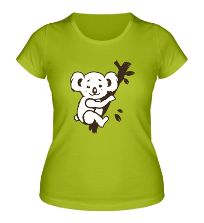 Женская футболка «Коала на дереве»
