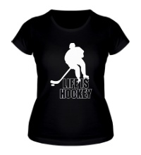 Женская футболка Хоккей это жизнь