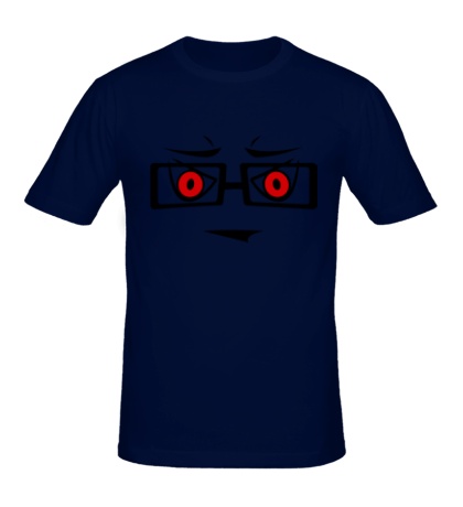 Мужская футболка «Серьезный смайл в очках»