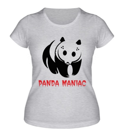Женская футболка Панда маньяк