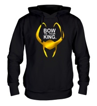 Толстовка с капюшоном Loki: Bow to your king