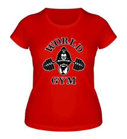 Женская футболка «World Gym»