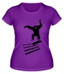 Женская футболка «Обезьяна на скейте» - Фото 1