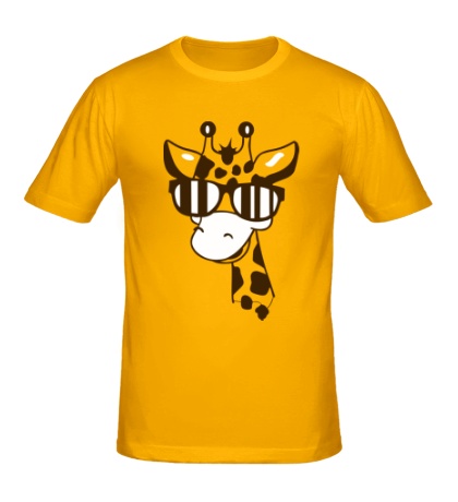 Мужская футболка «Жираф в очках»