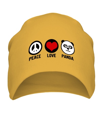 Шапка Peace love panda