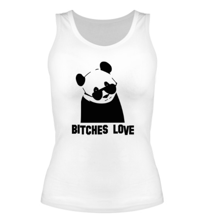 Женская майка Panda bitches love