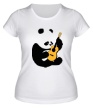 Женская футболка «Панда гитарист» - Фото 1