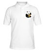 Рубашка поло «Панда гитарист» - Фото 1