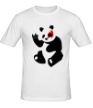 Мужская футболка «Панда рокер» - Фото 1