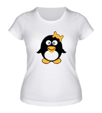 Женская футболка Пингвин девочка