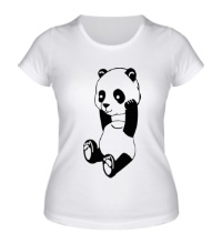 Женская футболка Панда без головы