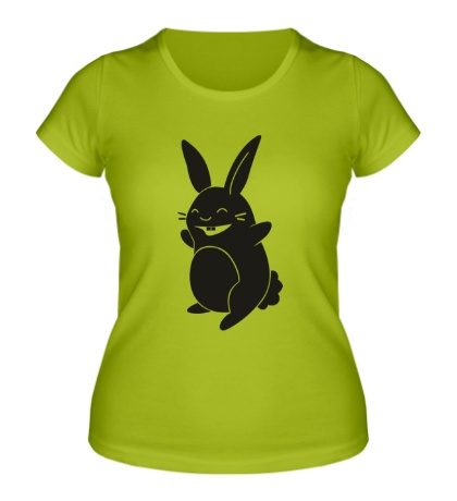 Женская футболка «Веселый заяц»