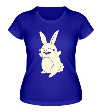 Женская футболка Веселый заяц, свет
