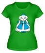 Женская футболка «Добрая снегурочка» - Фото 1