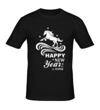 Мужская футболка Happy New Year of Horse