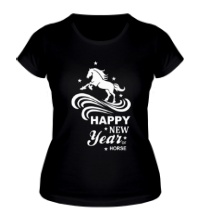 Женская футболка Happy New Year of Horse