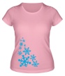 Женская футболка «В снежинках» - Фото 1