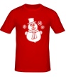Мужская футболка «Веселый снеговик» - Фото 1