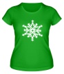 Женская футболка «Остроугольная снежинка» - Фото 1
