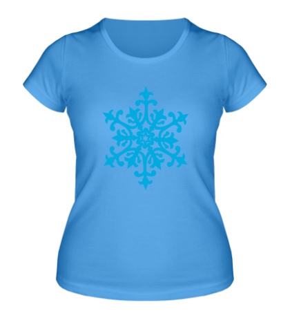 Женская футболка Узорная снежинка