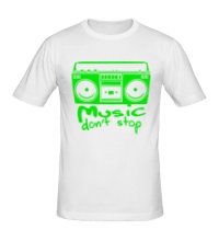 Мужская футболка Music dont Stop