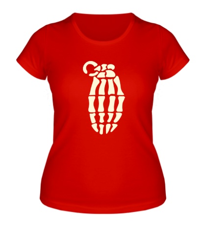 Женская футболка «Костяная граната»