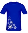 Мужская футболка «Светящиеся снежинки» - Фото 1